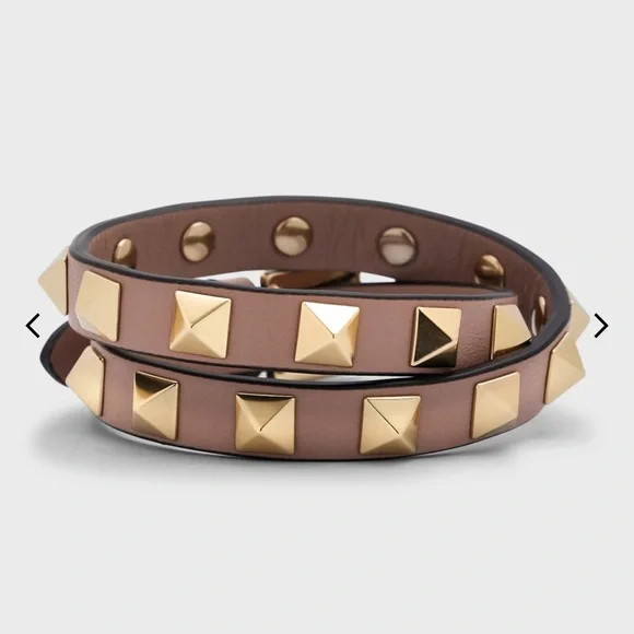 アクセサリー Valentino Garavani Rock Studs Bracelet Valentino Garavani Rockstud Leather Bracelet | Black | FARFETCH